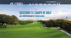 Desktop Screenshot of elcielogolf.com